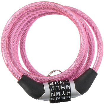 Dunlop - Fahrradschloss mit Kombination (Pink)