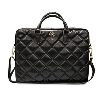 Guess Quilted 4G Computer Bag - Torba na notebooka 15" / 16" (czarny)