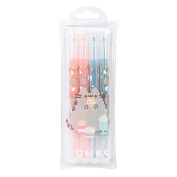 Pusheen - Foodie collection, double-sided markers / pens, set of 4 pcs