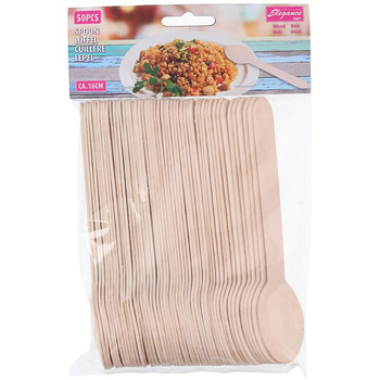 Cuisine Elegance - Set de cuillères en bois 16 cm 50 pcs.