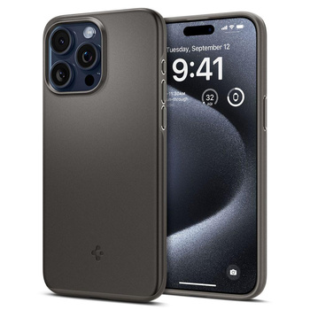 Spigen Thin Fit - Etui do iPhone 15 Pro (Gunmetal)