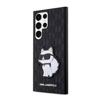 Karl Lagerfeld NFT Saffiano Monogram Choupette - Samsung Galaxy S23 Ultra tok (fekete)