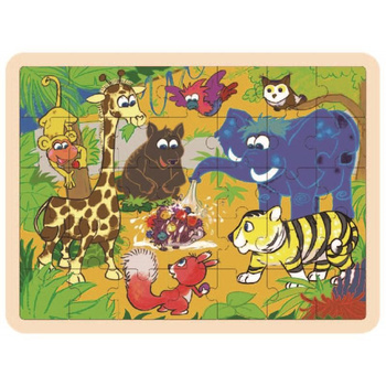 Top Bright - Puzzle jungle en bois (35 el.)