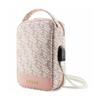 Guess GCube Stripe Travel Universal Bag - Accessory Organizer (Pink)