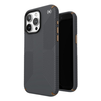 Speck Presidio2 Grip - pouzdro pro iPhone 15 Pro Max (Charcoal Grey / Cool Bronze / White)