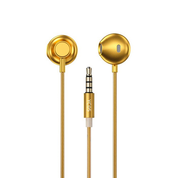 WEKOME YC05 Sakin Series - 3.5 mm jack wired headphones (Gold)