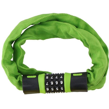 Dunlop - Bicycle chain lock with combination (Green)