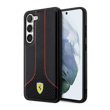 Ferrari Perforated 296P Collection - pouzdro pro Samsung Galaxy S23 (černé)