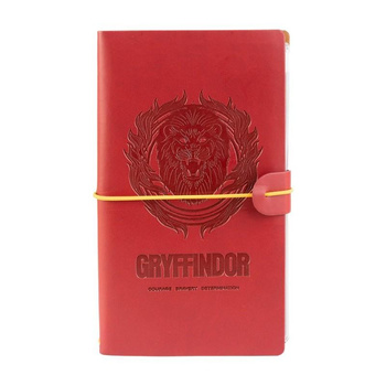 Harry Potter - Carnet de voyage en cuir de Gryffondor 12x19.6 cm (Rouge)