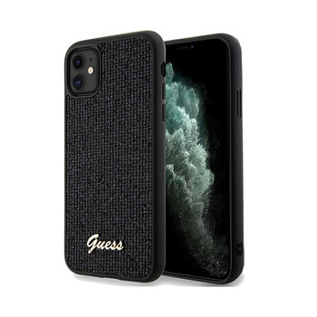 Guess Disco Metal Script - pouzdro pro iPhone 11 (černé)