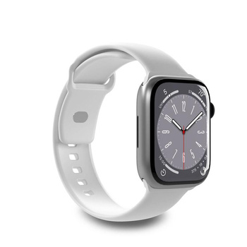 PURO ICON - Bracelet élastique pour Apple Watch 42/44/45/49 mm (S/M & M/L) (Blanc)