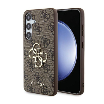 Guess 4G Big Metal Logo - Étui Samsung Galaxy A55 5G (marron)