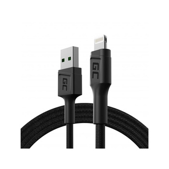 Green Cell PowerStream - Kabel USB-A - Lightning 120 cm pro rychlé nabíjení Apple 2.4A