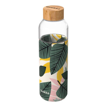 Quokka Flow - Glass water bottle 660 ml (Autumn Leaves)