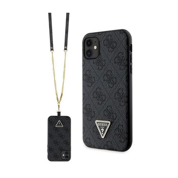 Guess Crossbody 4G Metal Logo - Coque iPhone 11 (noir)