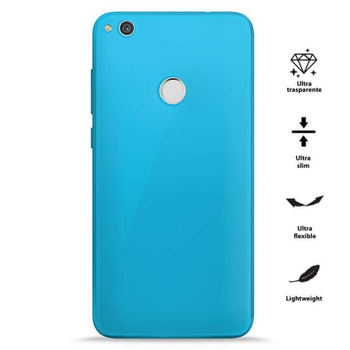 PURO 0.3 Nude - Case for Huawei P8 Lite (2017) / Honor 8 Lite (Fluo Blue)