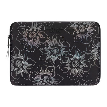 Kate Spade New York Puffer Sleeve - MacBook Pro 14" / Notebook 14" Cover (Hollyhock Iridescent Black)