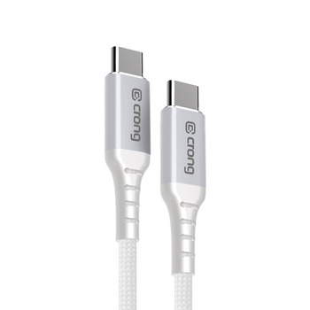 Crong Armor Link - 60W PD 3A câble USB-C vers USB-C 150cm (blanc)