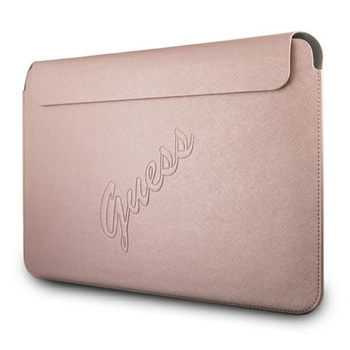 Guess Saffiano Script Computer Sleeve - 13" Notebook Case (pink)