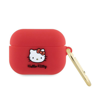 Hello Kitty Silicone 3D Kitty Head - AirPods Pro Case (fuchsia)