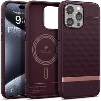 Spigen Caseology Parallax MagSafe - Case for iPhone 15 Pro (Burgundy)