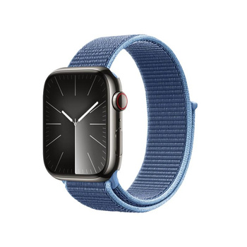 Crong Nylon - sport szíj Apple Watch 44/45/46/49 mm-es órához (óceánkék)