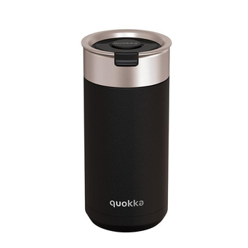 Quokka Boost Coffee Tumbler - Tasse thermique en acier inoxydable avec infuseur 400 ml (Carbon Black)