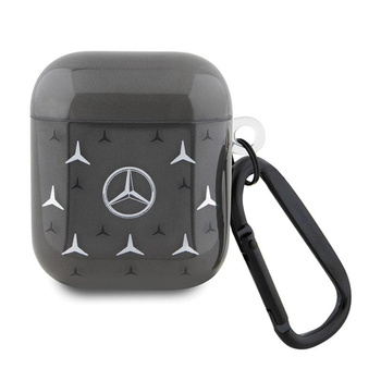 Mercedes Velký hvězdný vzor - pouzdro na AirPods 1/2 generace (černé)