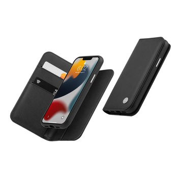 Moshi Overture - 3-in-1 case with flip cover for iPhone 13 Pro (anti-bacterial NanoShield™) (Jet Black)