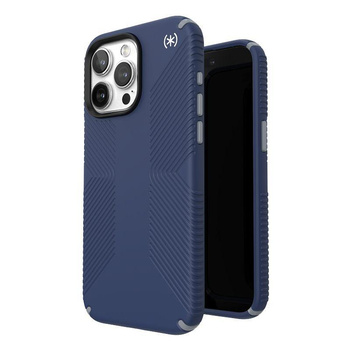 Speck Presidio2 Grip MagSafe - iPhone 15 Pro Max Case (Coastal Blue / Dust Grey)