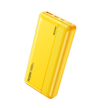 WEKOME WP-04 Pop Digital Series - Power banka 20000 mAh s rychlým nabíjením USB-C PD 20W + USB-A QC3.0 18W (žlutá)