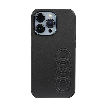 Audi Synthetic Leather - Coque pour iPhone 13 Pro (Noir)