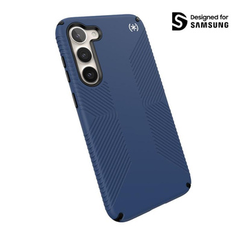 Speck Presidio2 Grip - Étui antidérapant pour Samsung Galaxy S23+ (Bleu côtier/Noir)