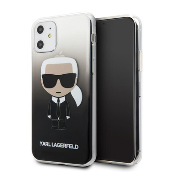 Karl Lagerfeld Iconic Karl Gradient - Etui iPhone 11 (czarny)
