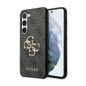 Guess 4G Big Metal Logo - Étui Samsung Galaxy S23 FE (gris)