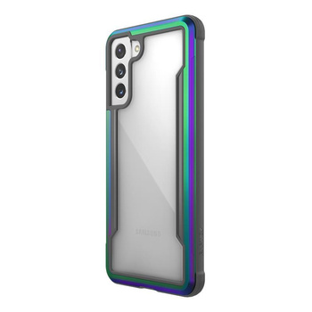 X-Doria Raptic Shield - Etui aluminiowe Samsung Galaxy S21+ (Antimicrobial protection) (Iridescent)