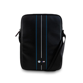 BMW Carbon Blue Stripes - Sacoche pour tablette 10" (noir)