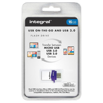 Integral Micro Fusion flash meghajtó - Dupla USB 3.0 és micro USB OTG 16 GB-os flash meghajtó