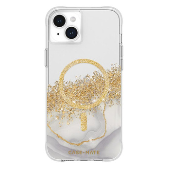 Case-Mate Karat MagSafe - iPhone 15 Plus Case Decorated with Gold (Marble)