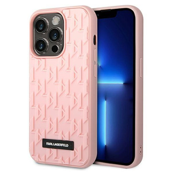 Karl Lagerfeld Monogram 3D Pattern - Etui iPhone 14 Pro Max (różowy)