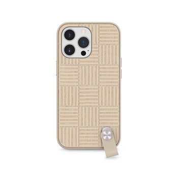 Moshi Altra - Étui avec dragonne détachable iPhone 13 Pro (NanoShield™ antibactérien) (Sahara Beige)