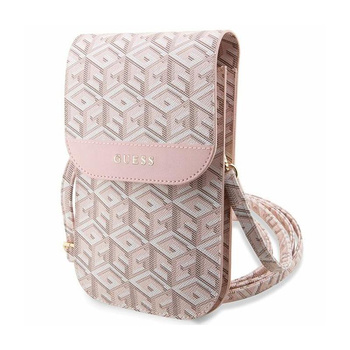 Guess GCube Stripe Phone Bag - Tasche mit Smartphone-Fach (rosa)