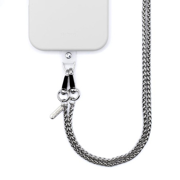 Crong Phone Crossbody - Pendentif pour téléphone portable (lien argenté)