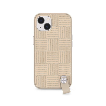 Moshi Altra - Etui z odpinaną smyczką iPhone 13 (antybakteryjne NanoShield™) (Sahara Beige)