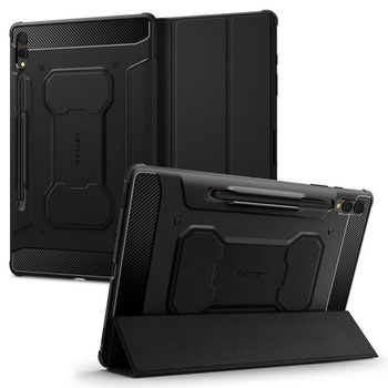 Spigen Rugged Armor Pro - Gehäuse für Samsung Galaxy Tab S9+ 12.4" (Schwarz)