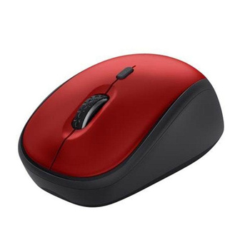 Trust Yvi+ - Kabellose optische Maus 1600 DPI ECO (Rot)