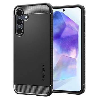 Spigen Rugged Armor - pouzdro pro Samsung Galaxy A55 5G (matně černé)