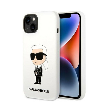 Karl Lagerfeld Silikonové pouzdro NFT Ikonik - iPhone 14 Plus (bílé)