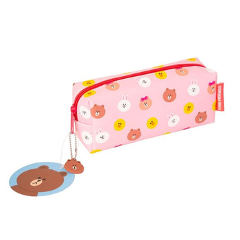 LINE FRIENDS - Pencil case / Cosmetic case made of ecological leather