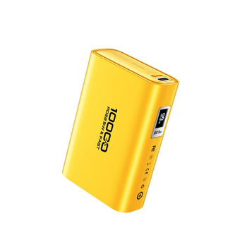 WEKOME WP-381 Tint Series - Power banka 10000 mAh Super rychlé nabíjení USB-C PD 20W + USB-A QC3.0 22,5W (žlutá)